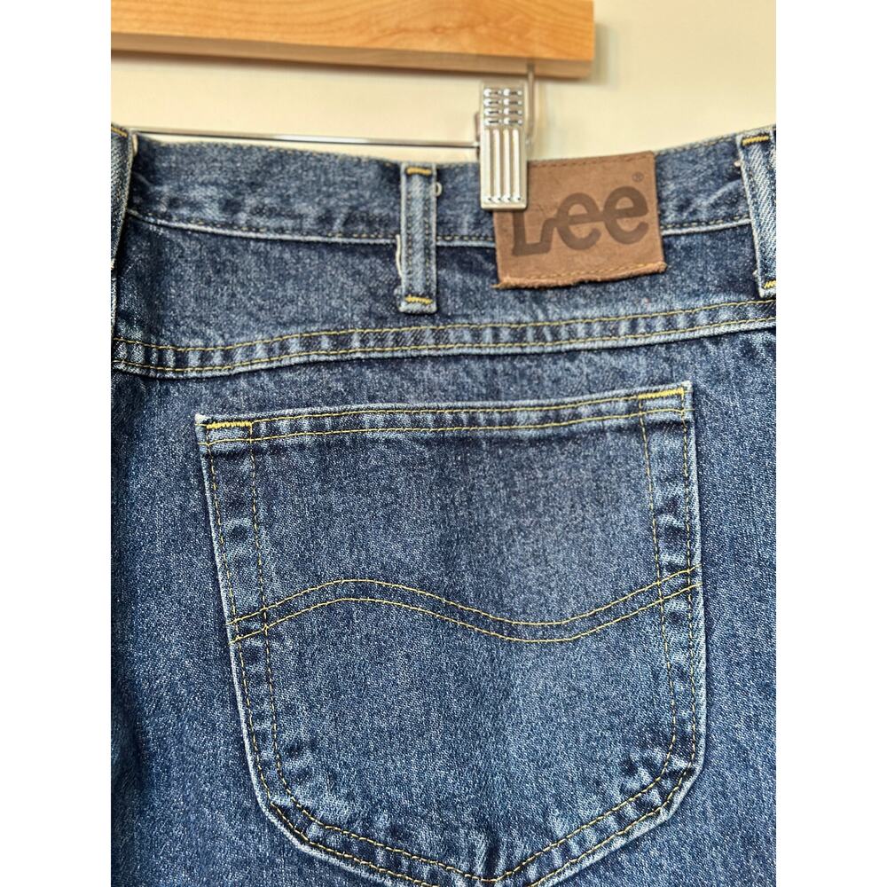 Lee Jeans Men's 42 x 30 100% Cotton Straight Leg Jeans Medium Wash 2008940 - Picture 6 of 9